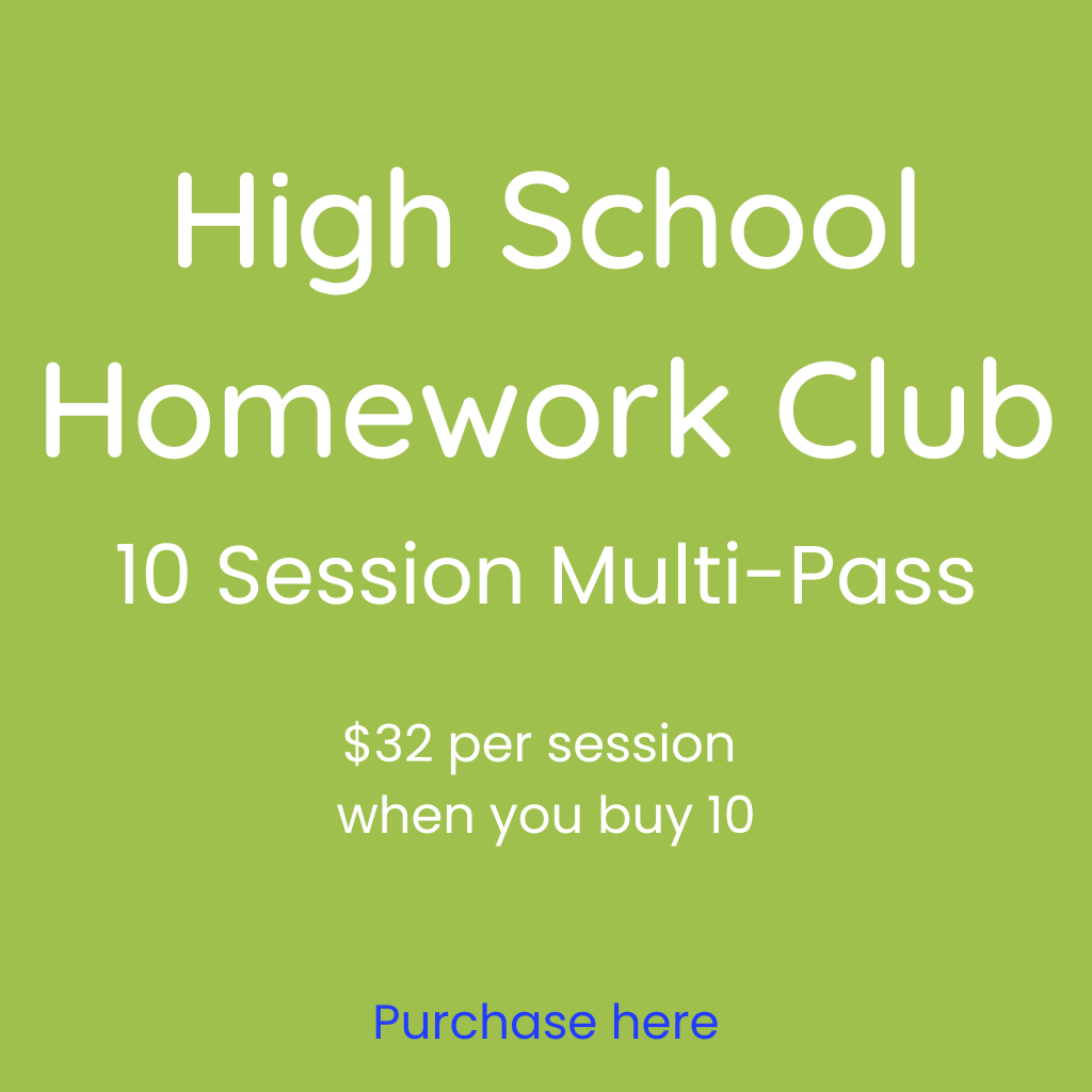 High School Homework Club - 10 Session Multi-Pass